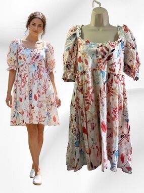 Million Cotton Rayon Baby Doll Dress NWT Size Medium